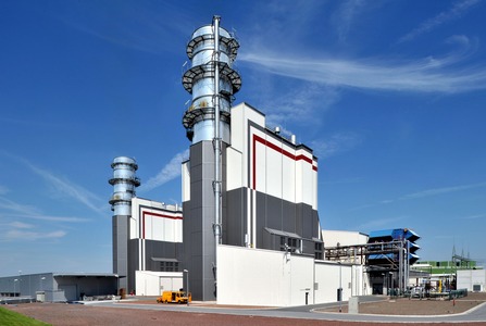 Das Trianel Gas- und Dampfturbinenkraftwerk in Hamm-Uentrop im September 2009