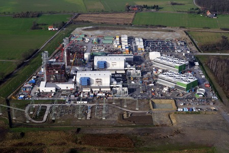 2007: Der Bau des GUD in Hamm-Uentrop schreitet planmäßig voran