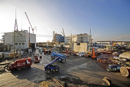 Dezember 2006: Blick auf die beiden Kraftwerksblöcke